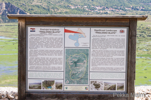 Prolosko Blaton opastuskyltti