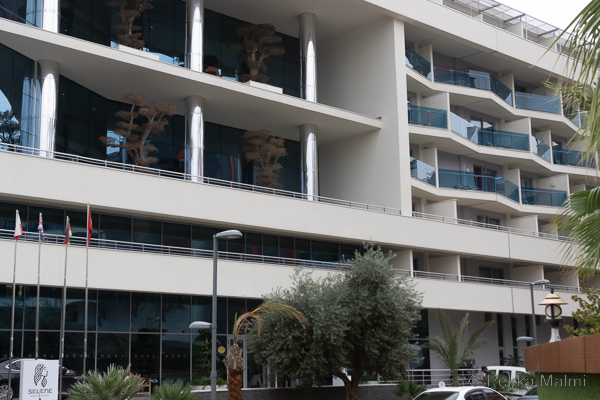 Saapuminen hotelliin